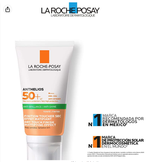 صورة لاروش بوزيه أنثيليوس جيل كريم تينتيد 50 مل