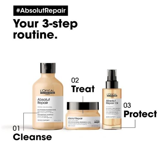 صورة لوريال بروفيشنال شامبو ابسولوت ريبر لاصلاح عميق للشعر – 500 مل