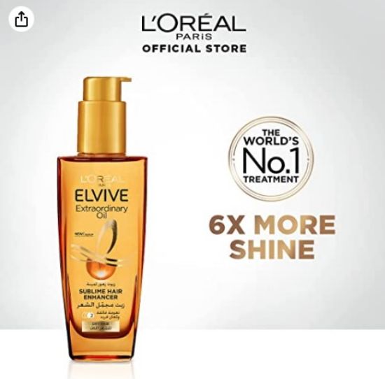 صورة لوريال باريس زيت لتجميل الشعر -لشعر الجاف – 100 مل