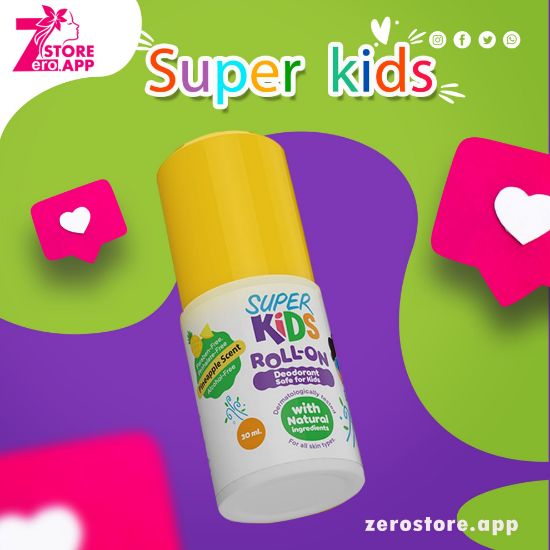 صورة سوبر كيدز رول اون للاطفال برائحة الاناناس  الامن للاطفال- 30 مل