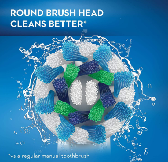 صورة أورال بي فرشاة الأسنان الكهربائية برو 1000 كروس أكشن