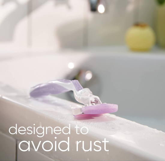 صورة جيليت شفرات حلاقة غيار لماكينة فينوس بريز للنساء ، 4 قطع – موف