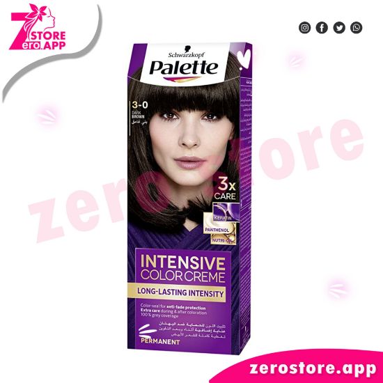 صورة باليت كريم صبغة مركزة  لون بني غامق 3-0