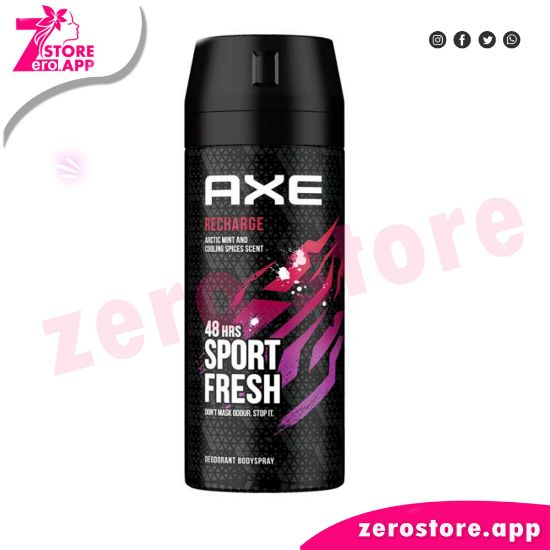 صورة أكس إسبراي للجسم مزيل للعرق ريتشارج برائحة النعناع والتوابل المنعشة 150 مل