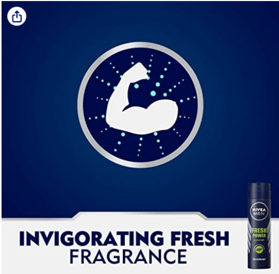 صورة نيفيا اسبراى فريش باور مضاد للتعرق للرجال ، رائحة منعشة، 150 مل