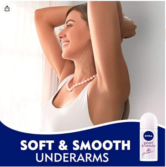 صورة نيفيا رول اون مزيل العرق بيرل اند بيوتي من 50 مل