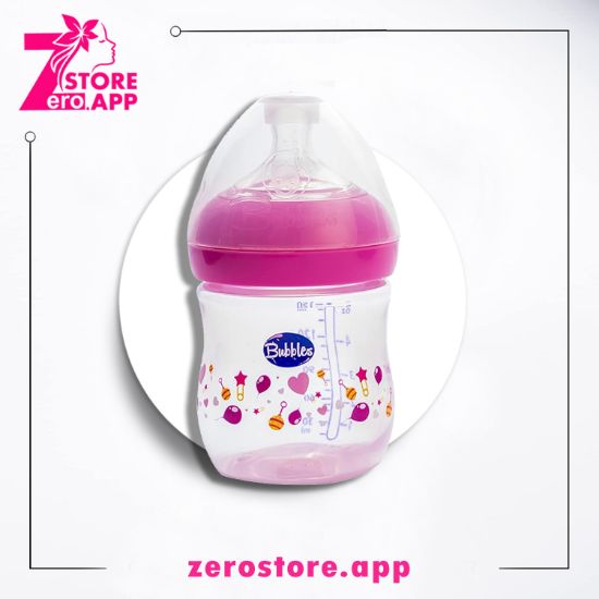 صورة بابلز ببرونة رضاعة ناتشورال بدون مقابض ، بلون وردي، 150 مل