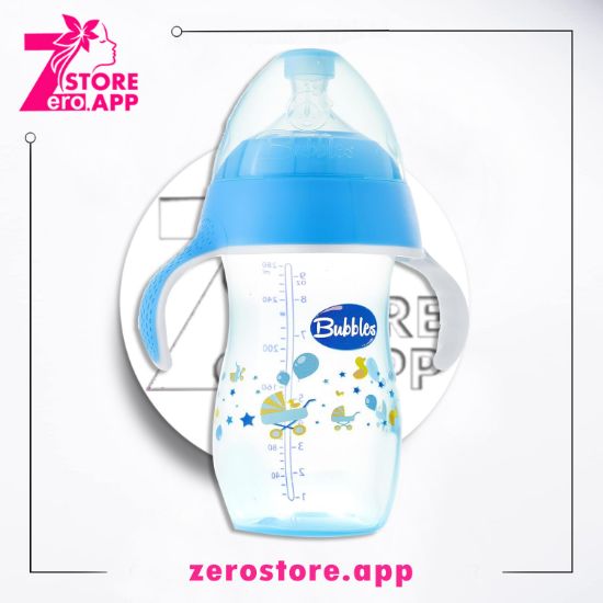 صورة  بابلز ببرونة رضاعة ناتشورال فيدينج بيد ، 280 مل، (ازرق) 