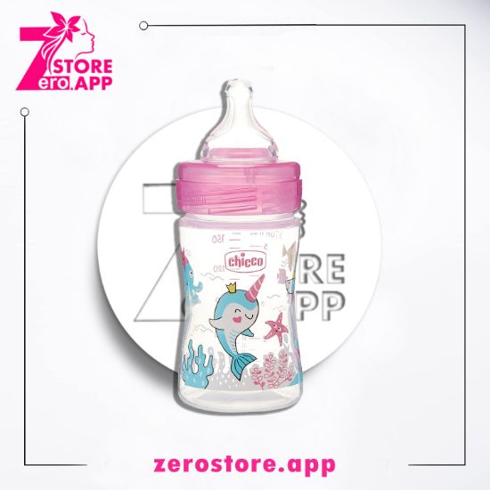 صورة شيكو ببرونة ويلنس بلاستيكية مع حلمة سيليكون ، 150 مل