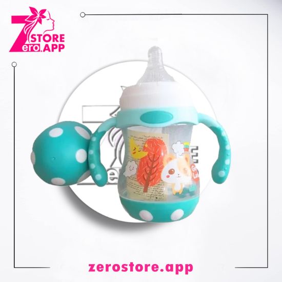 صورة  ليتل فيش ببرونة بلاستيك بيدين مضادة للمغص  160 مل - لبنى