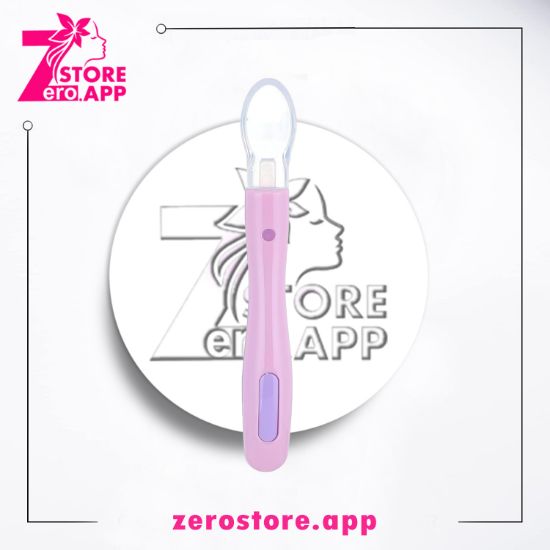 صورة سمارت بيبي ملعقة سيليكون  - بينك