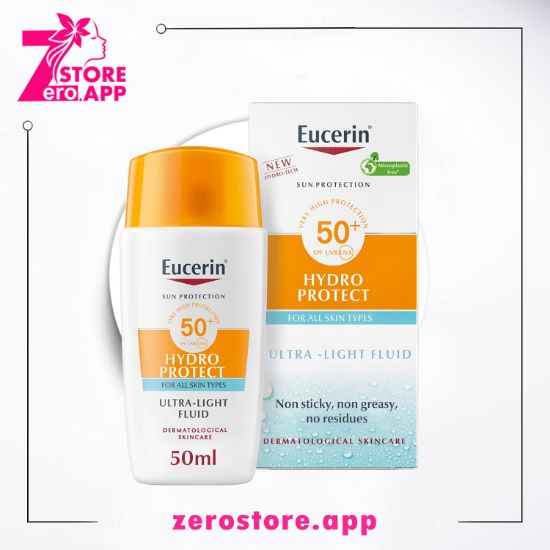 صورة يوسيرين واقي شمس سائل هايدرو بروتيكت خفيف للغاية للوجه  ، حماية عالية من الأشعة   50+،  لجميع أنواع البشرة، 50 مل
