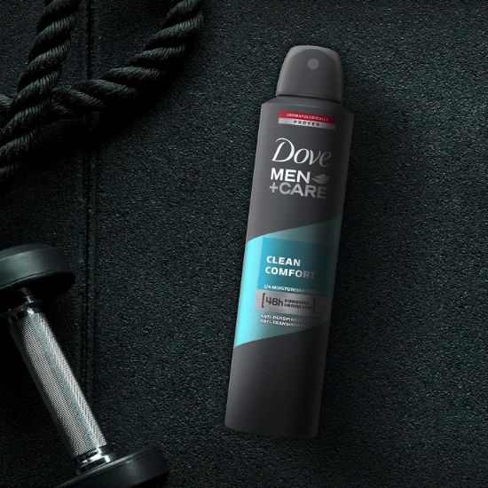 صورة دوف اسبراى رجالى كيرمنعش مضاد للتعرق رذاذ كلين كومفورت 250 مل 