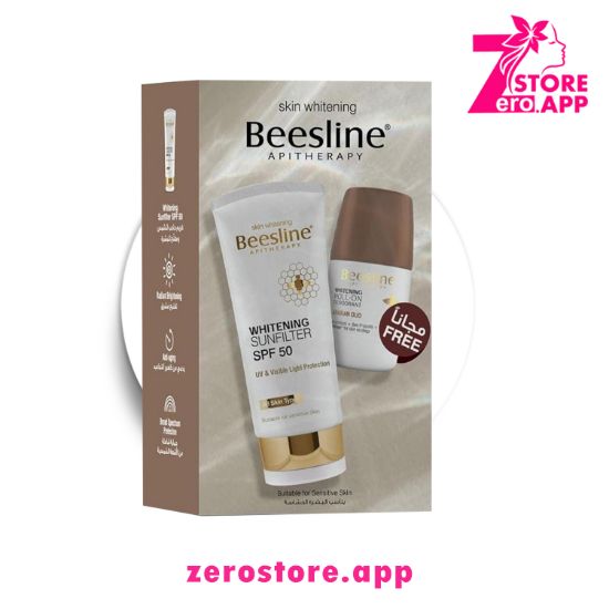 صورة بيزلين  كريم واقي شمس رول اون بعامل حماية 50 + رول اون رائحة عود عربي