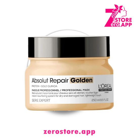 صورة قناع الشعر لوريال بروفيشنال أبسولوت ريبير الذهبي 250 مل