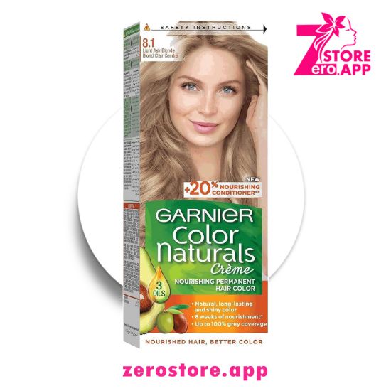 صورة غارنييه كولور ناتشورالز  8.1 اشقر رمادي فاتح