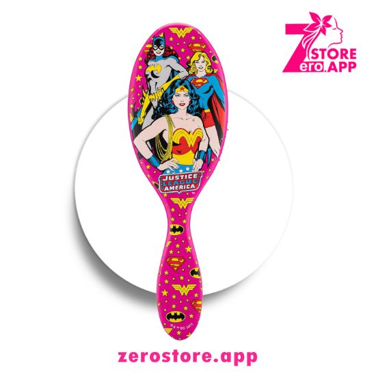 صورة ويت براش فرشاة فك تشابك الشعر  بطبعة جاستس ليج (وندر وومان وبات جيرل وسوبر جيرل )