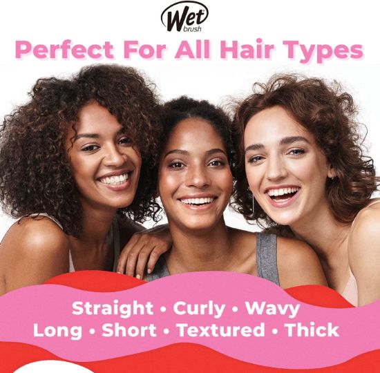 صورة ويت براش فرشاة فك تشابك الشعر بطباعة بتصميم جاستس ليج على شكل وندر ومان وسوبر جريل