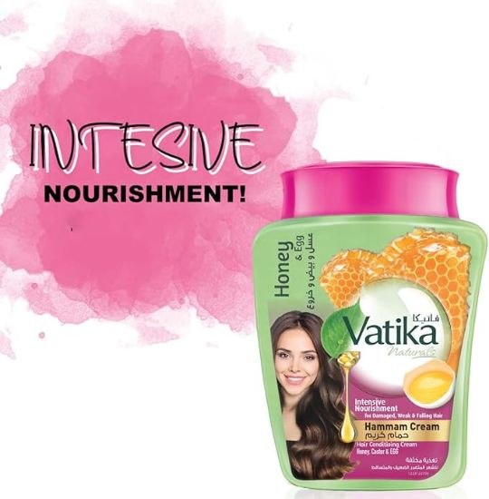 صورة فاتيكا حمام كريم زيت للتغذية المكثفة للشعر بالعسل وزيت الخروع  900 جم