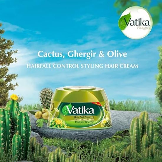 صورة فاتيكا كريم تصفف للتحكم في تساقط الشعر بالصبار والزيتون، 65 مل