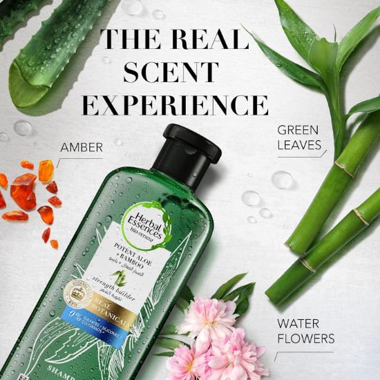 صورة  هيربل اسينسيز شامبو شعر بخلاصة الصبار الفعال والبامبو   400 مل  