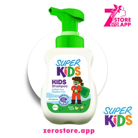 صورة سوبر كيدز شامبو للاطفال برائحة التفاح الأخضر - 300 مل