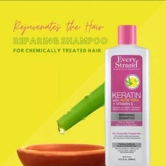 صورة  ايفري ستراند شامبو بالكيراتين لاصلاح الشعر  - 399 مل