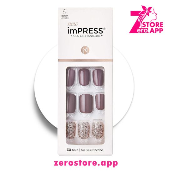 صورة امبريس اظافر صناعية -ارجواني وفضي KIM011C 