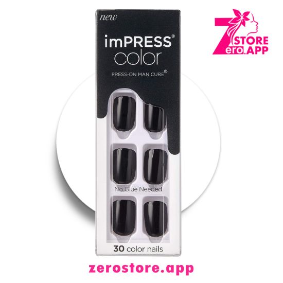 صورة امبريس اظافر لون اسود 020