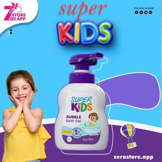 صورة سوبر كيدز بيبى باث شاور جيل  للاستحمام  300 مل 