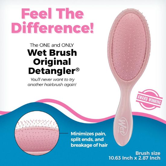 صورة ويت براش فرشاة فك تشابك الشعر الاصلية - لون الورد المترب