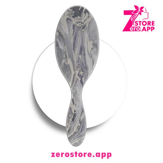 صورة ويت براش فرشاة فك تشابك الشعر الاصلية -  رخامي معدني، فضي