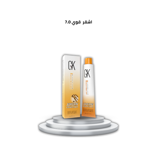 صورة صبغة شعر جي كي 7.0 بدرجة لون أشقر قوي