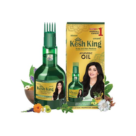 صورة زيت الايورفيدا لعلاج فروة الرأس والشعر من كيش كينج 300 مل