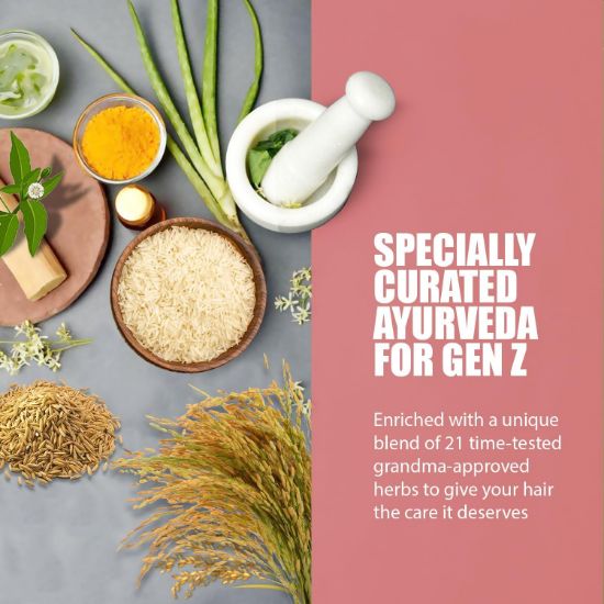 صورة شامبو ماء الأرز المخمر-كيش كينج اورجانيكس يغذي ويصلح الشعر للحصول على شعر نطاط الخالي-الهيشان عضوي معتمد بدون ألوان صناعية أو بارابين فثالات مواد كيميائية ضارة 300 مل