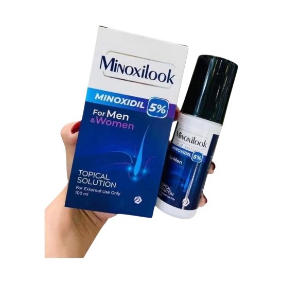 صورة مينوكسيلوك محلول مينوكسيديل ٥% لاعادة انبات الشعر للرجال و النساء 100 مل