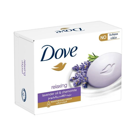 صورة صابونة للاسترخاء برائحة اللافندر والبابونج والكريم المرطب من دوف - 90 جم