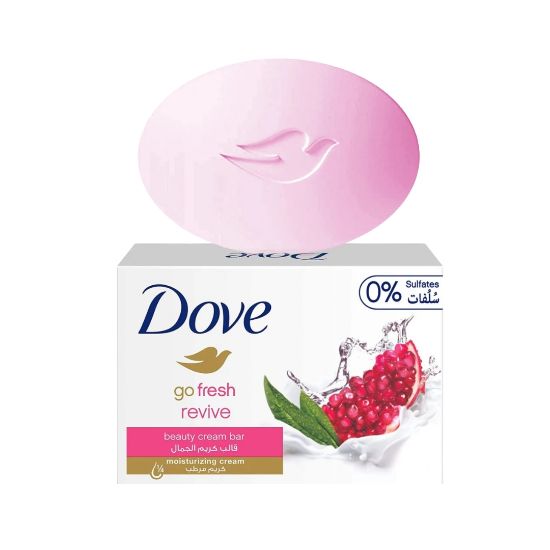 صورة دوف صابونة لمسة انتعاش بالرمان موجه حيوية 90 جم