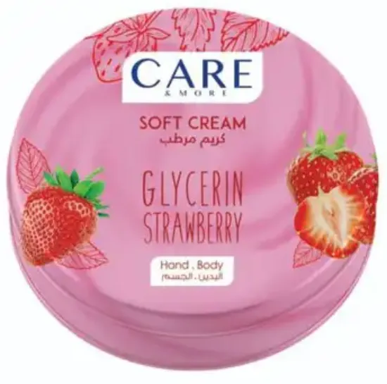 صورة  كير اند مور سوفت كريم الجليسرين بالفراولة 125 مل