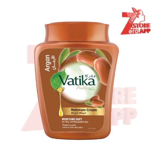 صورة كريم حمام فاتيكا ناتشورالز المرطب والناعم (900 غرام) | مستخلصات طبيعية من الأرغان | يعزز كثافة الشعر ويغذيه | للرجال والنساء