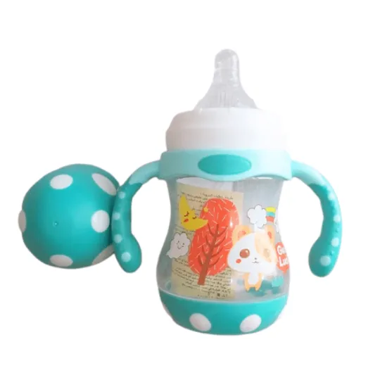 صورة فيش ببرونة بلاستيك Funny بغطاء وحلمة وايد نيك |٣٠٠  مل