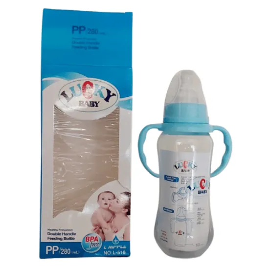 صورة ببرونة بلاستيك من لاكي بيدين 280 مل – لبني