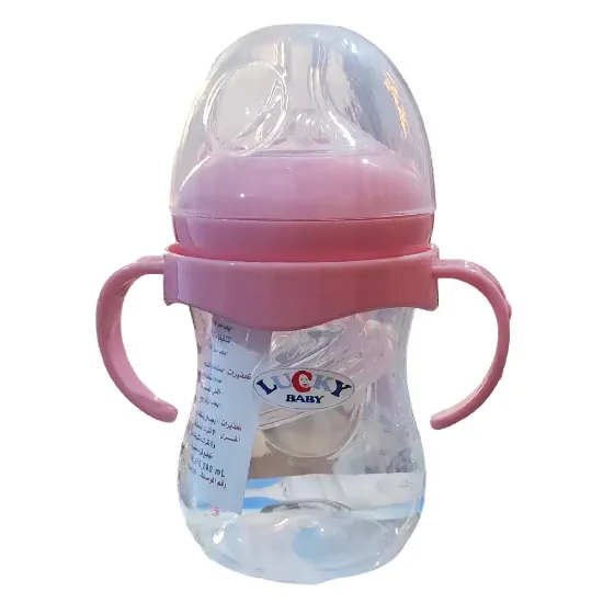 صورة ببرونة بلاستيك من لاكي بيدين ٢٦٠  مل – بينك